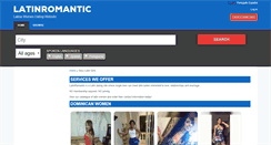 Desktop Screenshot of latinromantic.com
