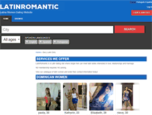 Tablet Screenshot of latinromantic.com
